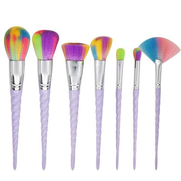 7-Piece Unicorn Prof. Make-Up Brush Set - Picture 2 of 6